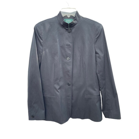 NWT Lauren Ralph Lauren Singita Black Women Single Breasted Blazer Size 10 - Picture 1 of 5